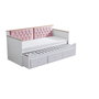 Hanah Home Alacati Cama nido Blanco y rosa